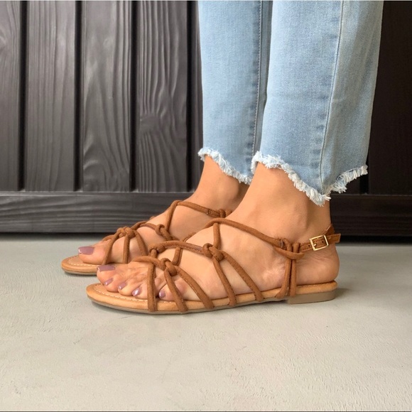 Cognac Chic Knotted Strappy Sandal - Picture 6 of 6